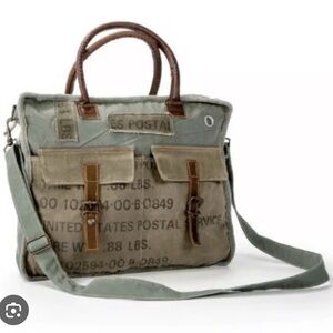 Barrel shack the Stockton canvas Postal Bag NWT!